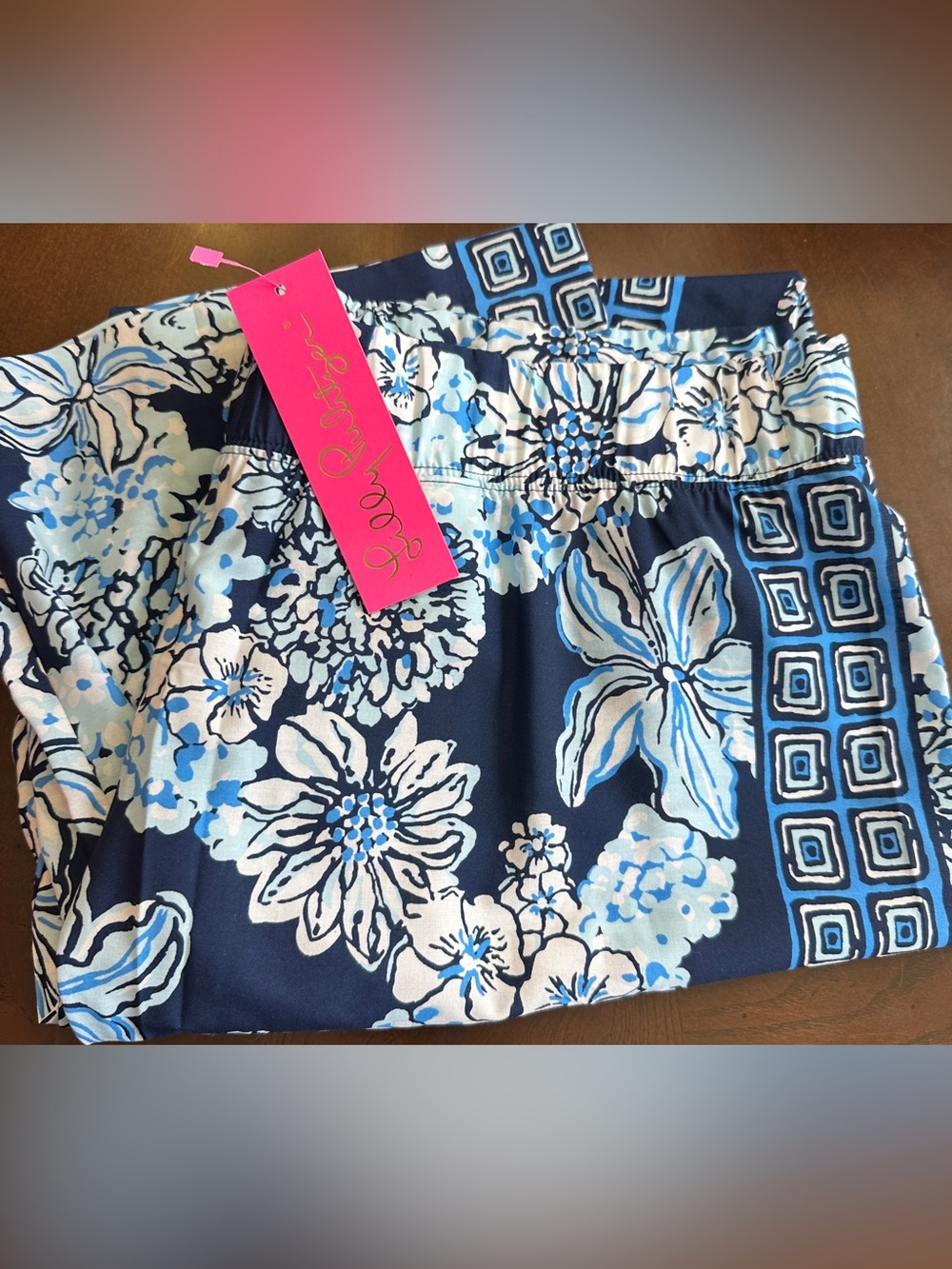 NWT Lilly Pulitzer Bal Harbor Palazzo Pants, Sz XL, Bouquet All Day - Picture 4 of 7